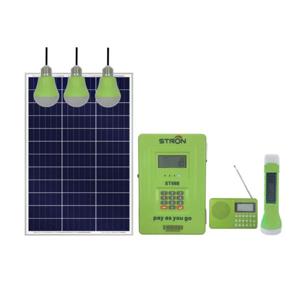 Quality 30W 60HZ Solar Home Lighting System With Solar Vending System wholesale