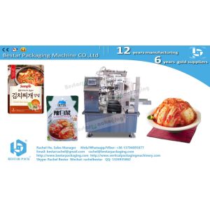 Mashed potato flat pouch doypack packaging machine with Bestar DIY pump