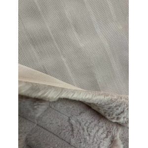 Soft and Durable Short Pile Faux Fur Fabric for Home Textile Knitted Backing