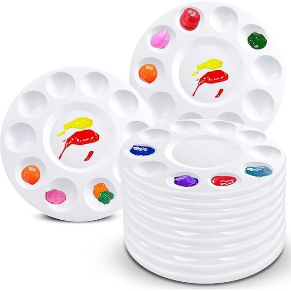 Quality Customized Color Art Painting Tools Molded Plastic Paint Palette Tray Pallets wholesale