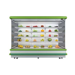 Commercial Refrigeration Air Ventilation Open Display Fridge For Retail Spaces