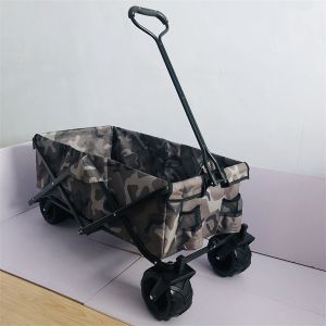 Garden Folding Multipurpose Cart Outdoor Folding Wagon With Big Wheels
