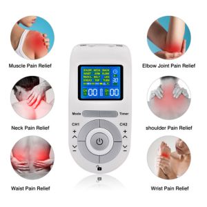 Tens Unit And EMS Muscle Stimulator Machine Includes Pulse Massager
