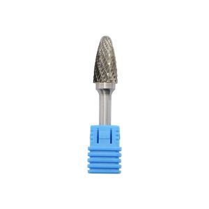 Round Double Cut Inverted Cone Shape Tungsten Carbide Burr Grinding Cutter Tools