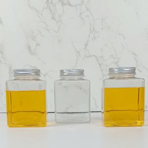 China 500ml PET Clear Plastic Containers with Caps on sale