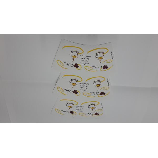 12oz Custom Printed Single Wall PE Coated Paper Cup Blank / Fan for Making Paper