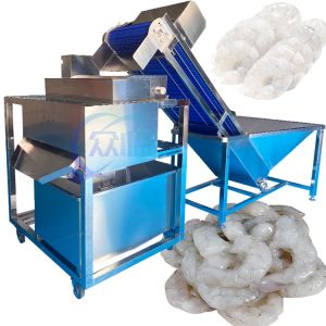 China Anti Corrosion Shrimp Cleaning Machine Practical 1300x1200x1500mm on sale
