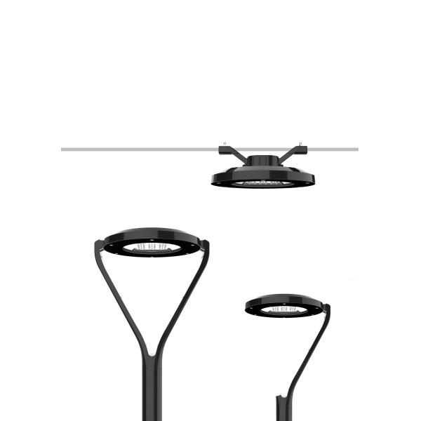 Quality IP65 Waterproof Garden Pole Led Lights 90W Outdoor Park Lamp Landscape Post Top Square wholesale