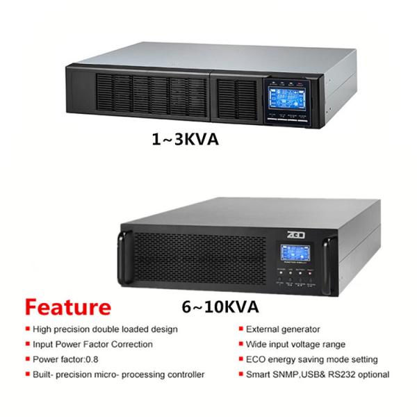 Quality Pure Sine Wave 20KW 20kva Rack Mount UPS 0ms Transfer Time wholesale