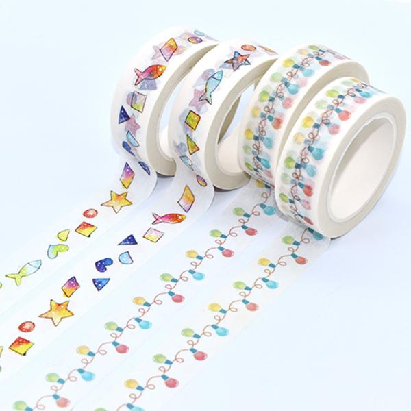 Tearable Acrylic Adhesive Waterproof Kawaii Washi Tape