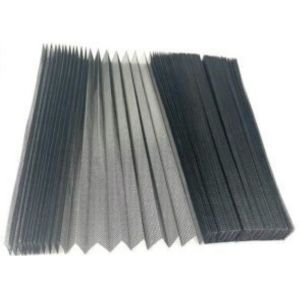 Black Colored Pleated Mosquito Screen 18x16 Mesh 2.4m Width X 10m Long