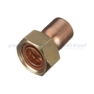 Straight / Bend Cylinder Metric Thread Adapters 8x3/4" Copper End Feed For AC