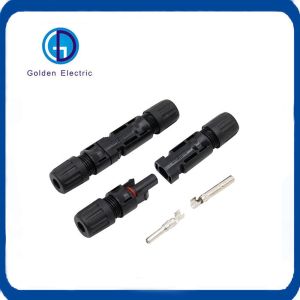 Copper Terminal Mc4 Solar Cable Connector for IP67 Rated PV Panels in Energy