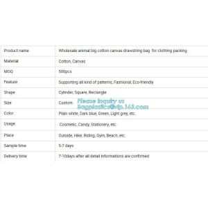 Reusable 100% Cotton Canvas Bag Canvas Tote Bags Convenient Environmentally