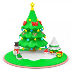 Cheap Baby Building Blocks Baby Learning Toys Silicone Christmas Tree Toys Children