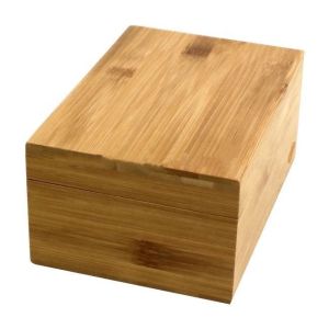 OEM Wooden Stash Box With Hinged Lid