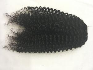 China 10a grade tangle free no shedding virgin remy cuticle curly brazilian human hair weft on sale