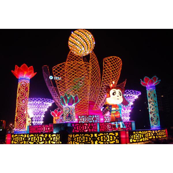 Interactive Landscape Fabric Chinese Lanterns Large Shopping Malls Charge Of Decorating