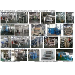 PUR REACTIVE Hot Melt Glue Sofa Fabric Laminating Machine 2400mm for Apparel
