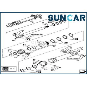 LZ010810 Bucket Seal Kit Excavator Cylinder Repair Kit Fits CX160C CX160B Case