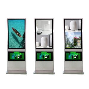 Floor Standing Lcd Advertising Display , Digital Signage Displays With Charging Function