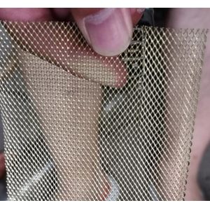 Lightning Protection Expanded Metal Mesh Pure Copper Micro Hole Diamond