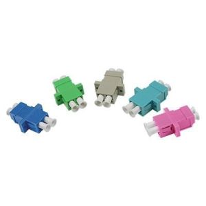 Lightweight LC Adapter / LC LC Duplex Fiber Coupler SC Foot Type With Flanges