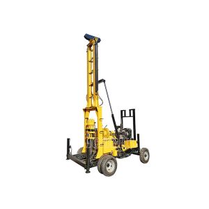 Trailer Base One Man Well Drilling Rig Driven By Diesel Engine 400m Depth
