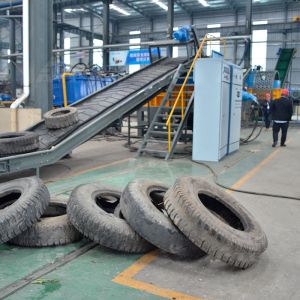 China Tire Recycling Line Machine Tyre Chips Scrap Shredder