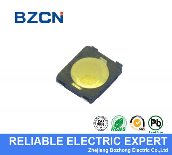Yellow Firm Mini Tactile Push Button Switch Water Resistance For Computer