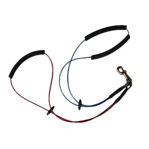 Adjustable No-Sit Heavy Duty Dog Tie Out Cable and Grooming Noose for Secure