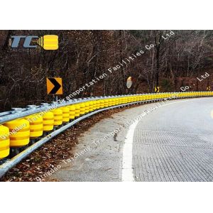 China AASHTO M180 Highway Roller Barrier EVA / PU Rolling Guardrail Barrier on sale