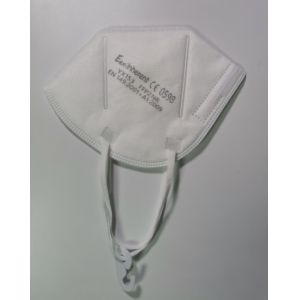 EN 149:2001 Foldable Earloop White FFP2 Half Mask
