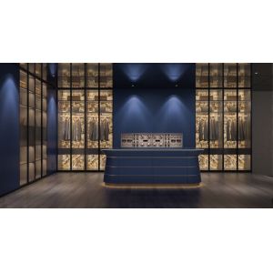 Luxe Wave Walk - In Closet Modern Sophistication Meets Functional Elegance