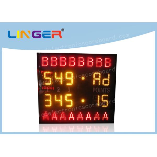 Red Color and Yellow Color 8'' inch Digit Height Led Electronic Scoreboard For