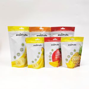 Custom printing OEM moq 500 digital printing snack packaging bag dried fruit