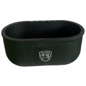 Cylindrical Graphite Clay Pot Crucible 15.5kg Capacity For Melting And Casting