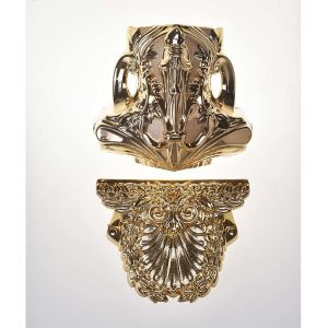 Funeral Accessories Corner 18# , Luxury Coffin Decoration For For Casket Handle