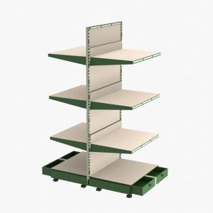 Factory custom color size double-sided supermarket racks wholesale grocery shop