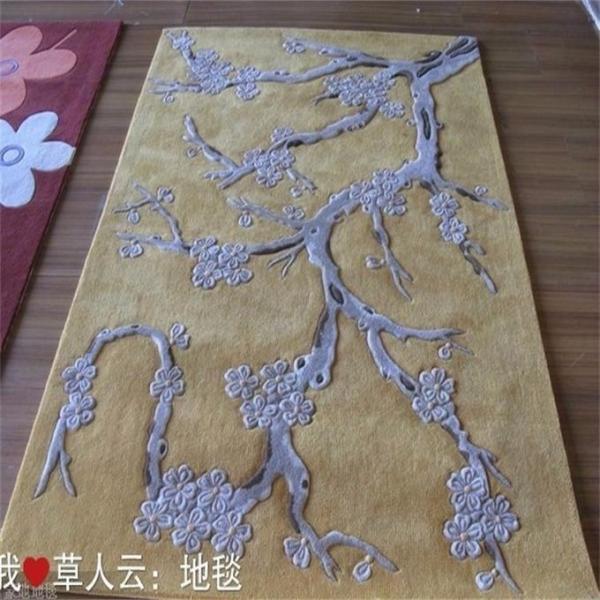 Quality Colorful Handmade Modern Wool Rugs Jacquard Style Hand Tufted Technics wholesale