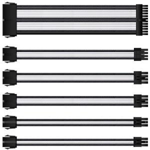 Cheap Sleeve Extension Power Supply Cable Kit 18AWG ATX 24P+ EPS 8-P+PCI-E8-P with Combs for PSU to Motherboard/GPU for sale