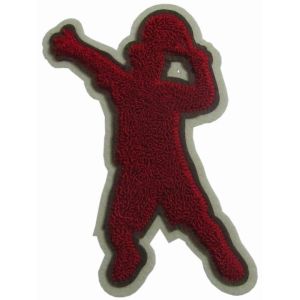 No Shrinking Chenille Back Patch Chenille Greek Letters Soft Hand Touch