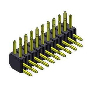 Pin Header Connector 2.00mm Dual Row R/A Straight TYPE 2*2PIN To 2*40PIN H=4
