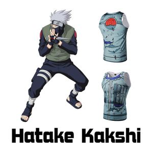 China Lightweight Naruto Sleeveless Custom Anime T Shirts For Summer on sale