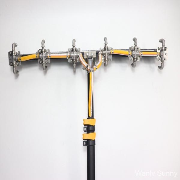 Quality Pressure Solar Panel Cleaning Brush with 5.5 Meters Telescopic Pole Supported OEM wholesale