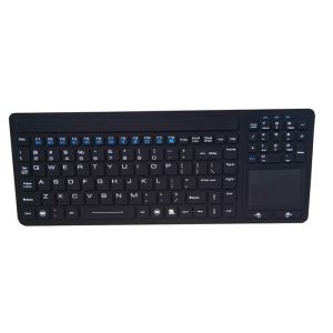 Durable Industrial Rubber Marine Keyboard With Touchpad Salt Spray Proof