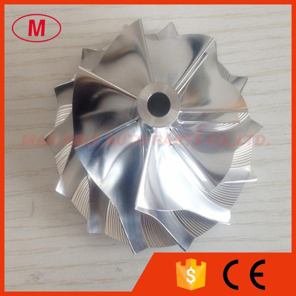 Quality RHF55 48.62/65.00mm 7+7 blades high performance aluminum 2618/Billet compressor wheel for viet wholesale