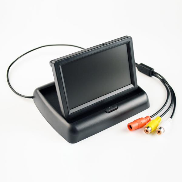 Quality 4.3" Foldable TFT Color LCD Car Monitor Mirror Reverse Rearview 4.3 inch Car Security Monitor for Camera DVD VCR wholesale