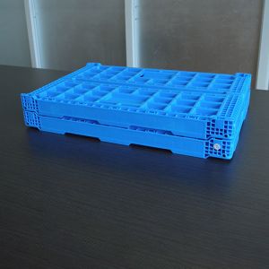 40 Liters Capacity Plastic Foldable Crates With Hole Handles