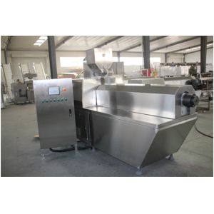 SS Single Screw Food Extruder , Automatic Pet Food Processing Machinery